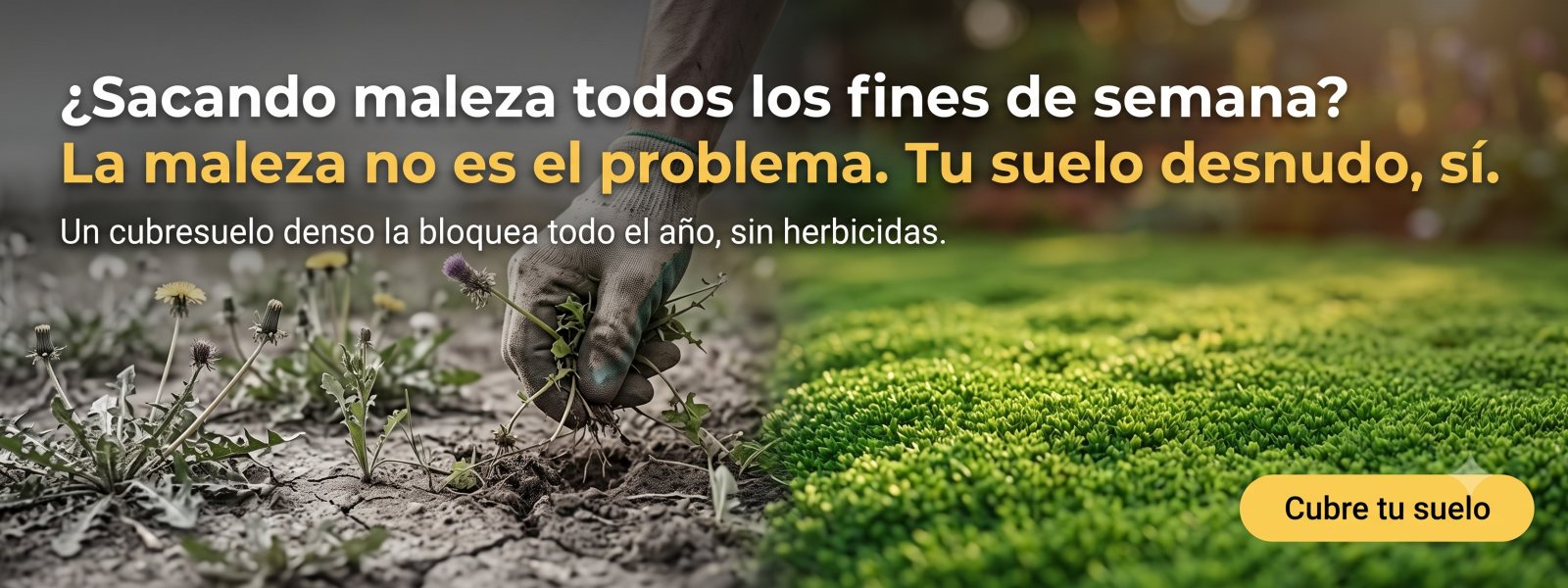 Cubresuelo tiqui tiqui denso que bloquea la maleza todo el año — Vivero Roelplant